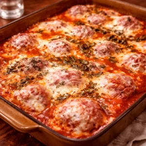Cheesy Italian Chicken Meatballs