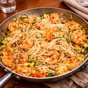 Garden Herb Shrimp Linguine