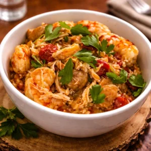 Shrimp Scallops Lemony Orzo