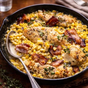 Garlic Cream Corn Chicken