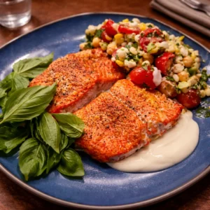Lemon Parmesan Salmon Salad