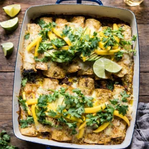 Salsa Verde Chicken Enchiladas