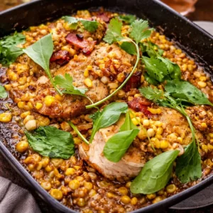 Garlic Cream Corn Chicken Spinach