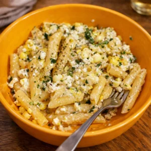Basil Corn Ricotta Pasta